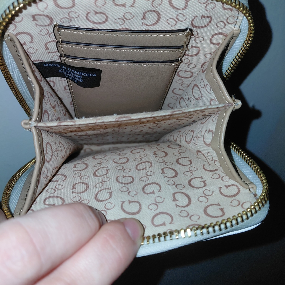 Guess Beige and Gold Women's Wallet